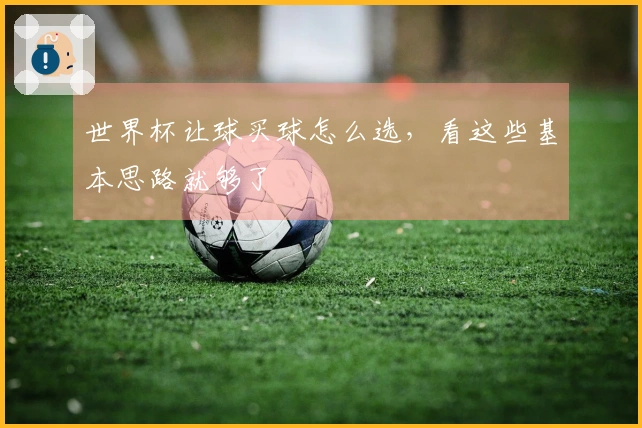世界杯让球买球怎么选，看这些基本思路就够了